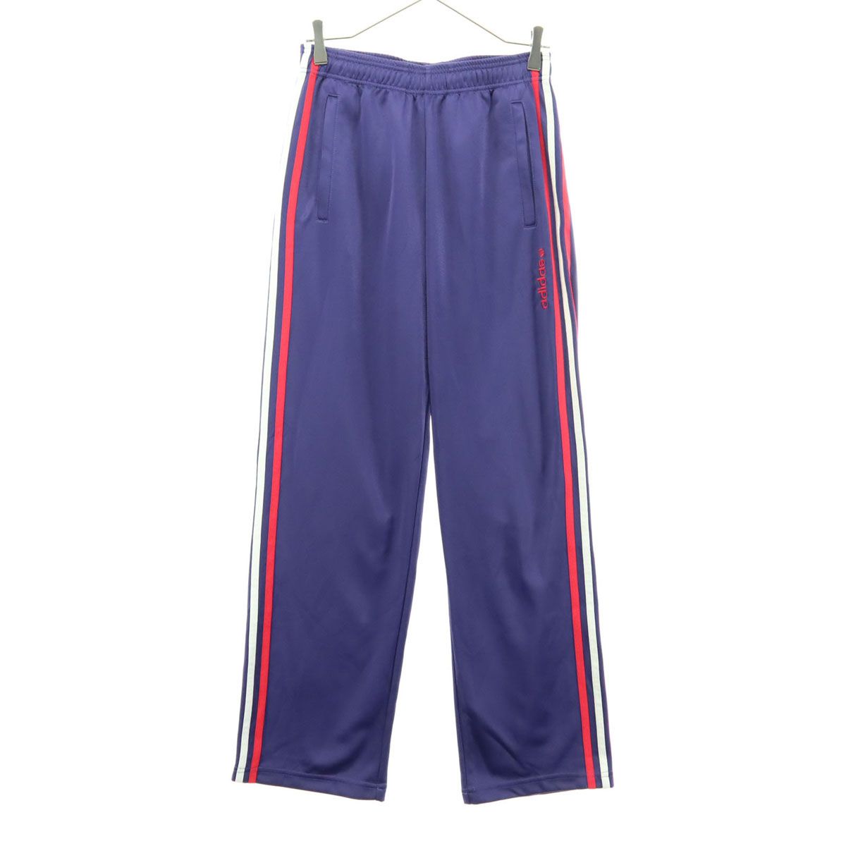 美品 adidas アディダス トラックパンツ M パープル