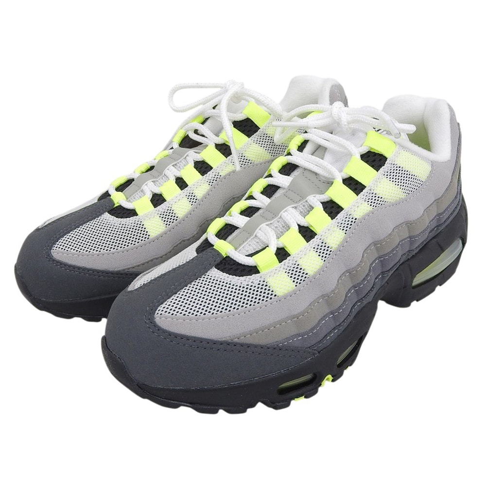 ナイキ 新品同様 Air Max 95 OG Big Bubbleスニーカー シューズ レディース ネオンイエロー 24cm IO0026-001 7(US)