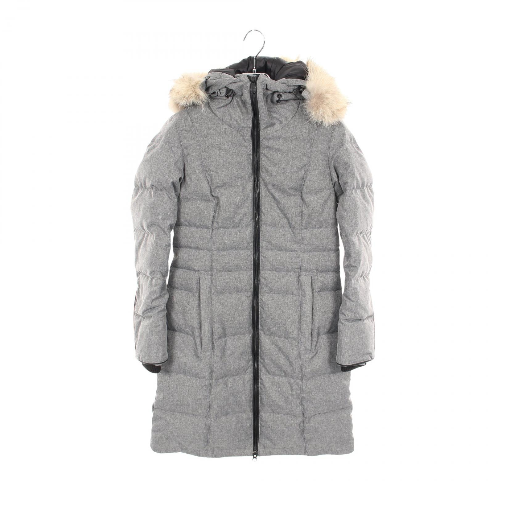 カナダグース CANADA GOOSE PEMBINA COAT BLACK LABEL ダウンジャケット 衣料品 アウター ポリエステル レディース グレー系 【中古】