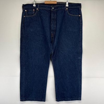 古着 リーバイス Levi's デニム パンツ Gパン 501 ストレート 大きいサイズ ボタンフライ ジーパン W48×L32 ブルー系 メンズ