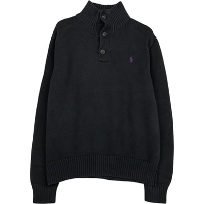 古着 ラルフローレン Ralph Lauren POLO RALPH LAUREN コットンニットハーフボタンセーター レディースM相当/eaa617784