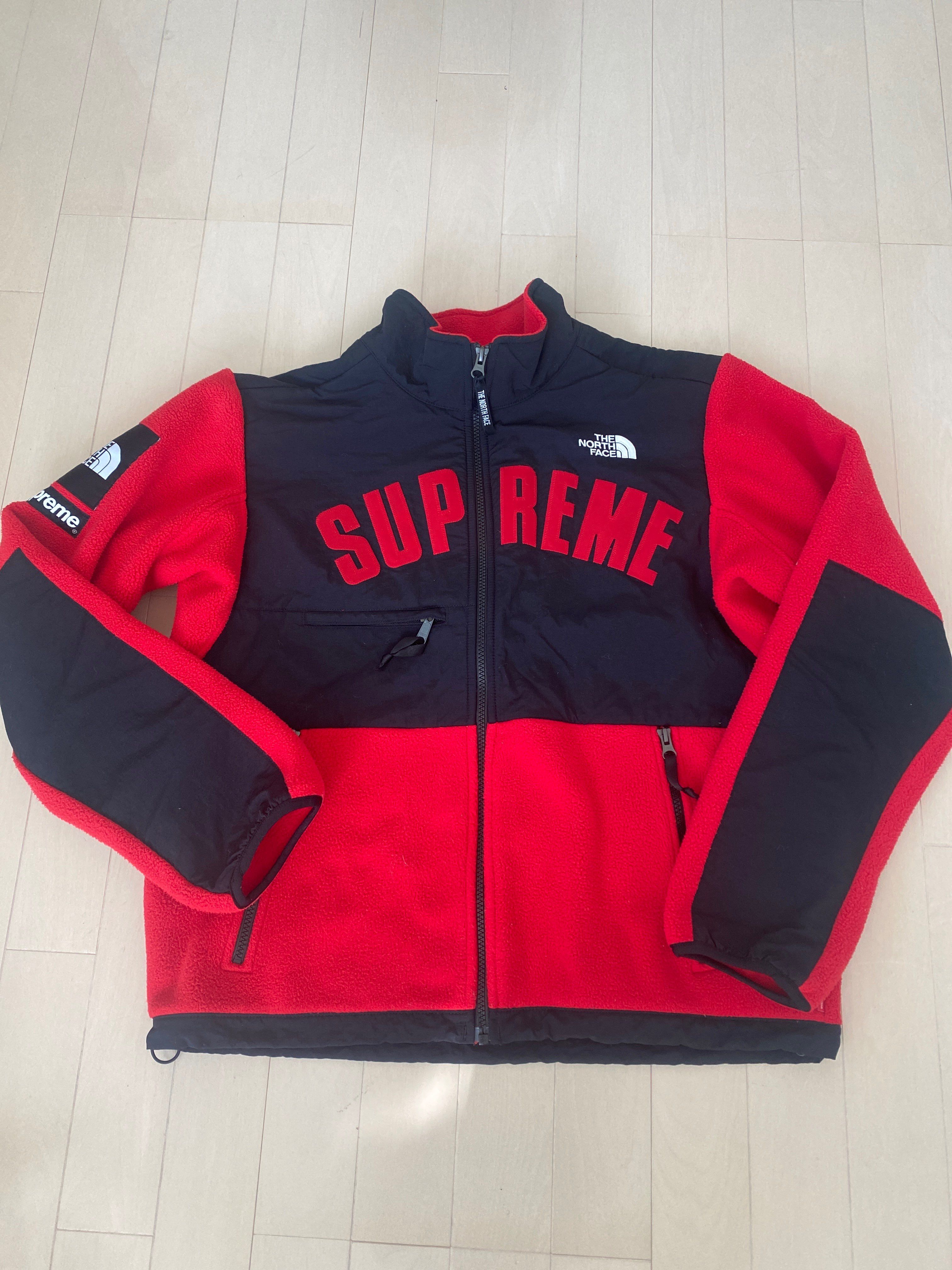 Supreme x The North Face Arc Logo Denali Fleece Jacket "Red"