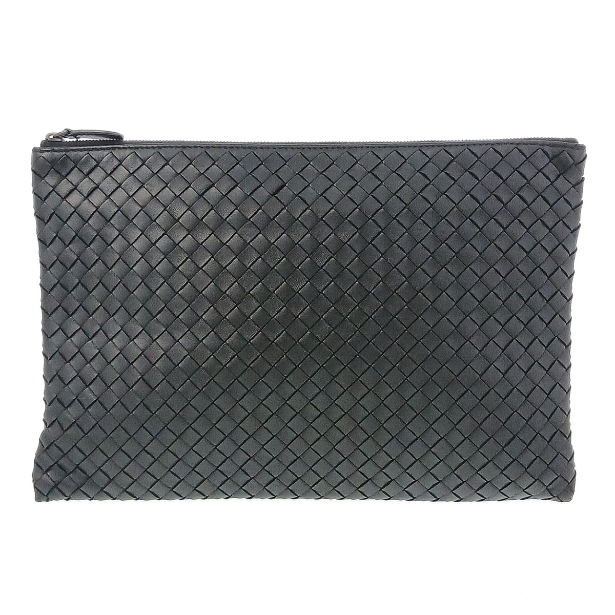 BOTTEGAVENETA ボッテガヴェネタ イントレチャート クラッチバッグ クラッチバッグ 355261 レザー ブラック  メンズ【中古】