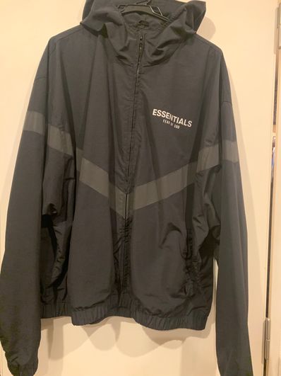 FEAR OF GOD ESSENTIALS Zip Anorak Windbreaker Jacket "Black"