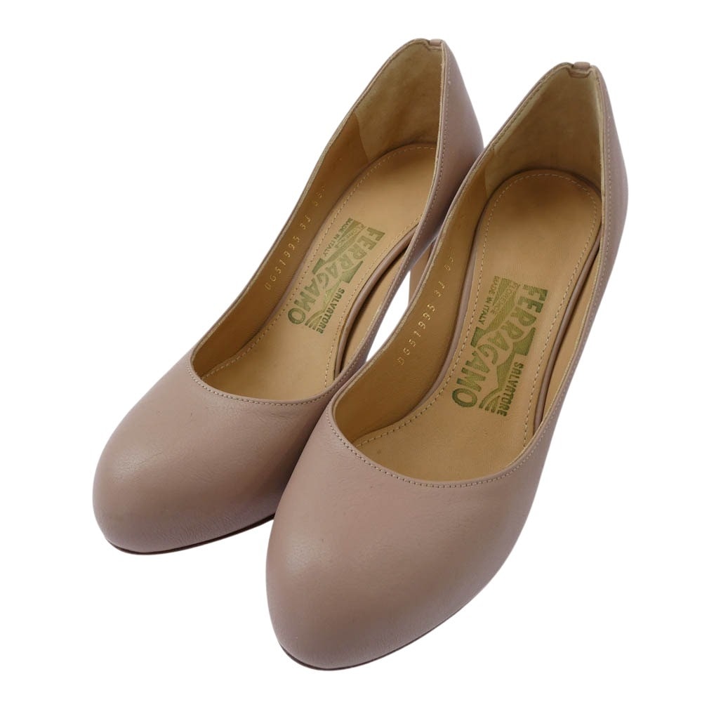 Salvatore Ferragamo サルヴァトーレフェラガモ パンプス ハイヒール レザー パンプス ピンク系 4.5【中古】