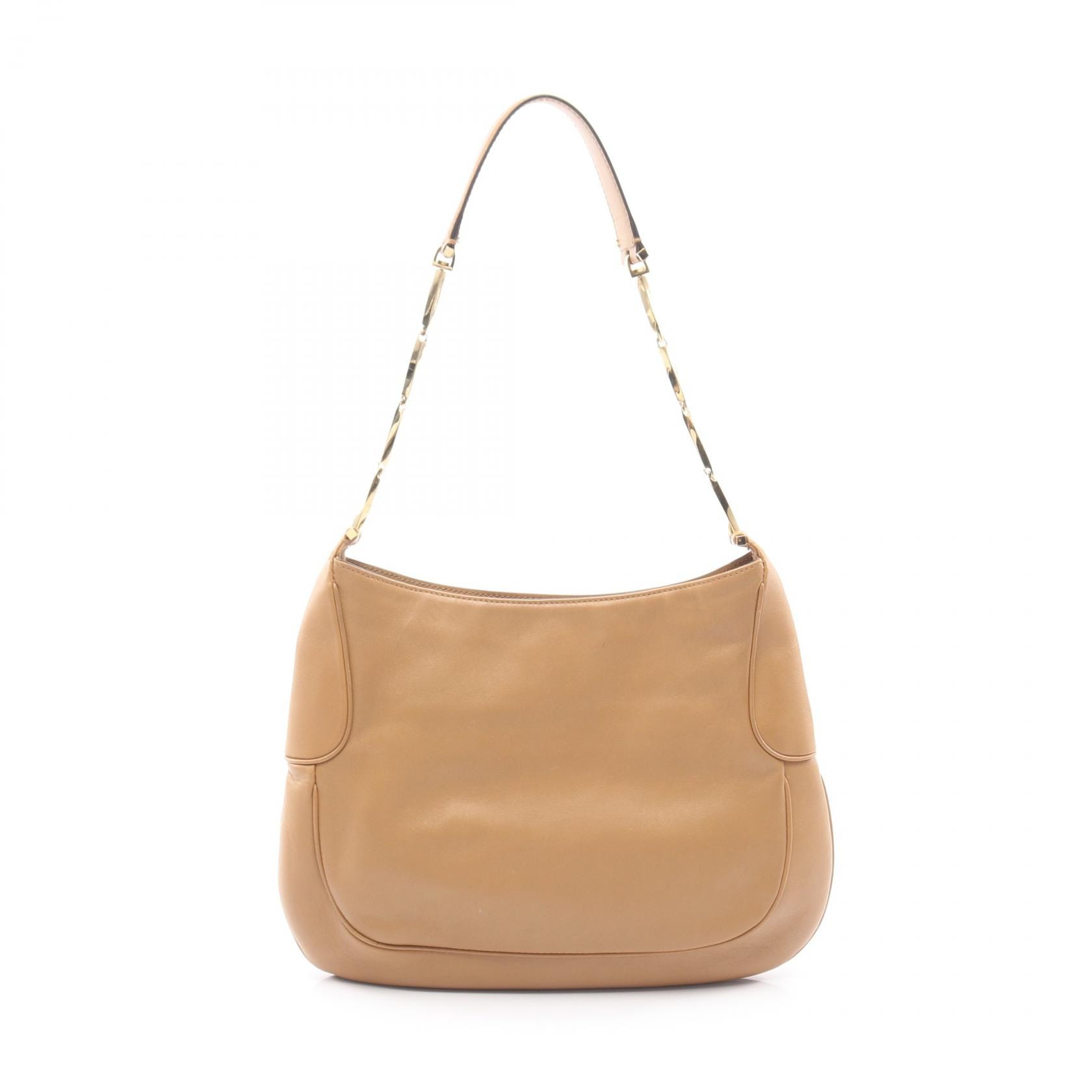 サルヴァトーレフェラガモ Salvatore Ferragamo ショルダーバッグ バッグ レザー レディース ブラウン系 21 1271 【中古】