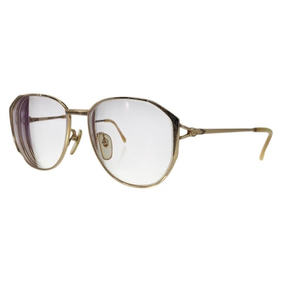 GUCCI グッチ ゴールド メッキ メガネ メガネフレームのみ 602106 【中古】