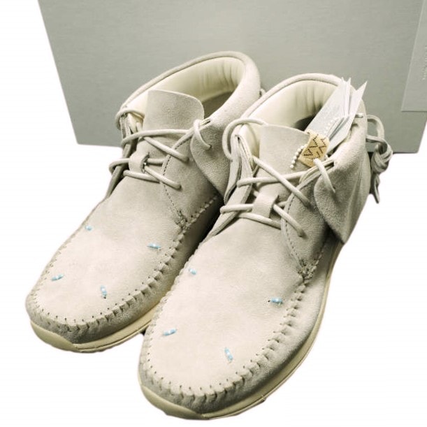 新品 visvim ビズビム 24AW FBT LHAMO-FOLK エフビーティー ハモフォーク モカシン 0124202002002 M9(27.0-27.5cm) SAND ヴィズヴィム 定価162,800円 シューズ g24906