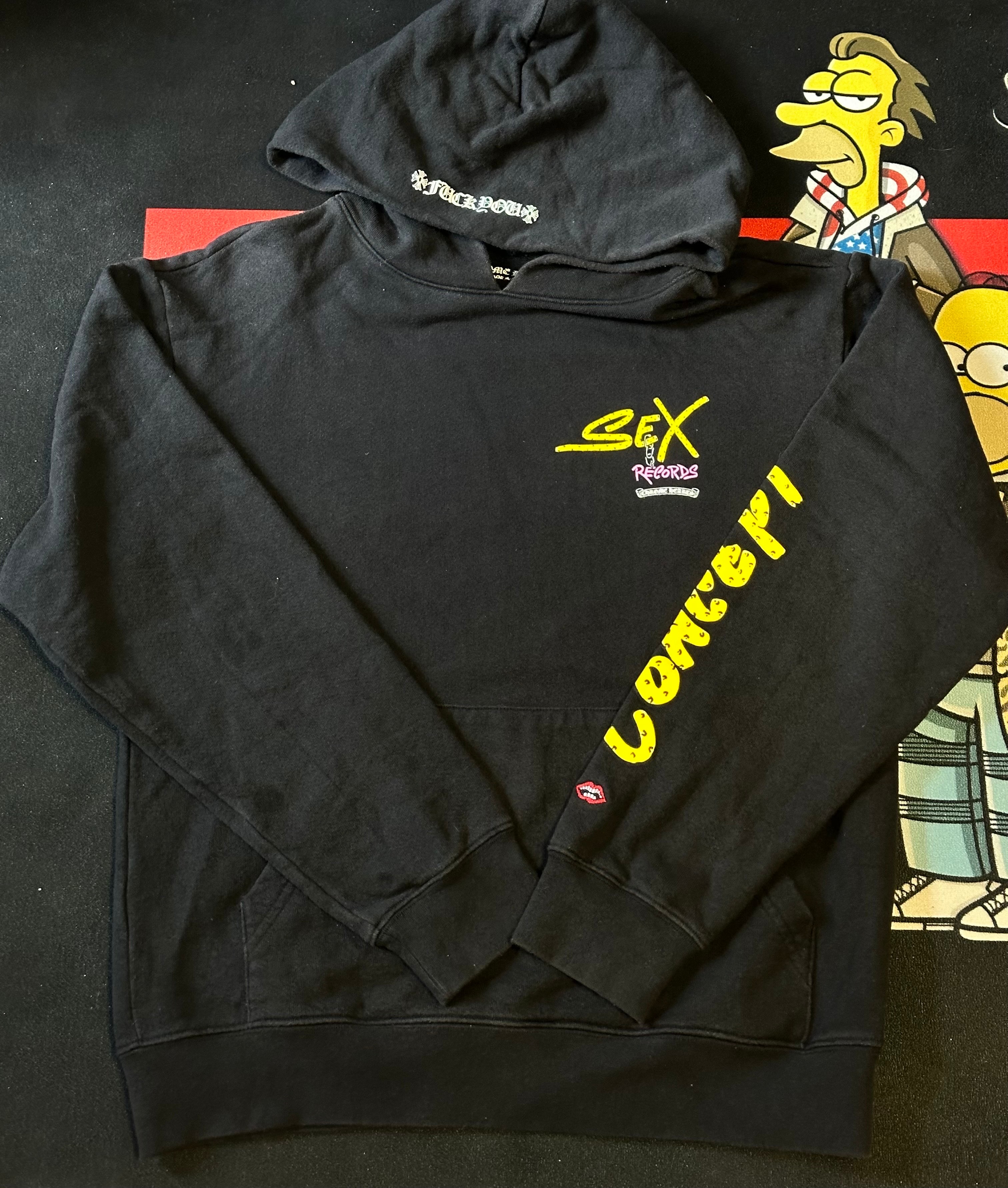 Chrome Hearts PPO Matty Boy Sex RECords HD PLVR Print Hoodie "Black"