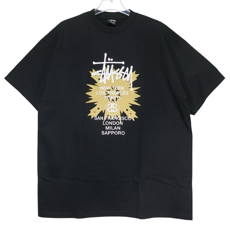 新品同様 STUSSY ステューシー SAPPORO LIMITED EDITION TEE 札幌 リミテッド エディション Tシャツ ブラック 限定 ショートスリーブ 半袖 カットソー サイズXL