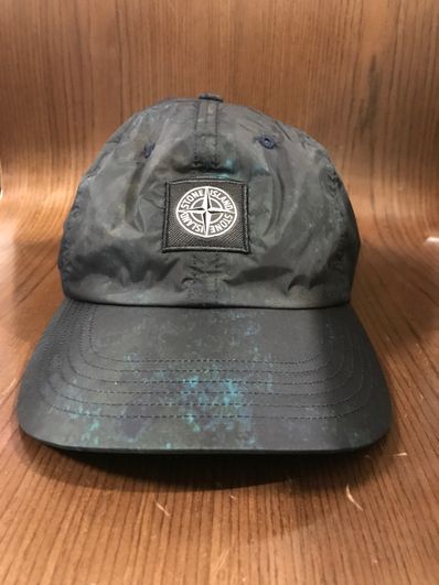 Supreme / Stone Island Painted Camo Nylon 6-Panel "Dark Teal"