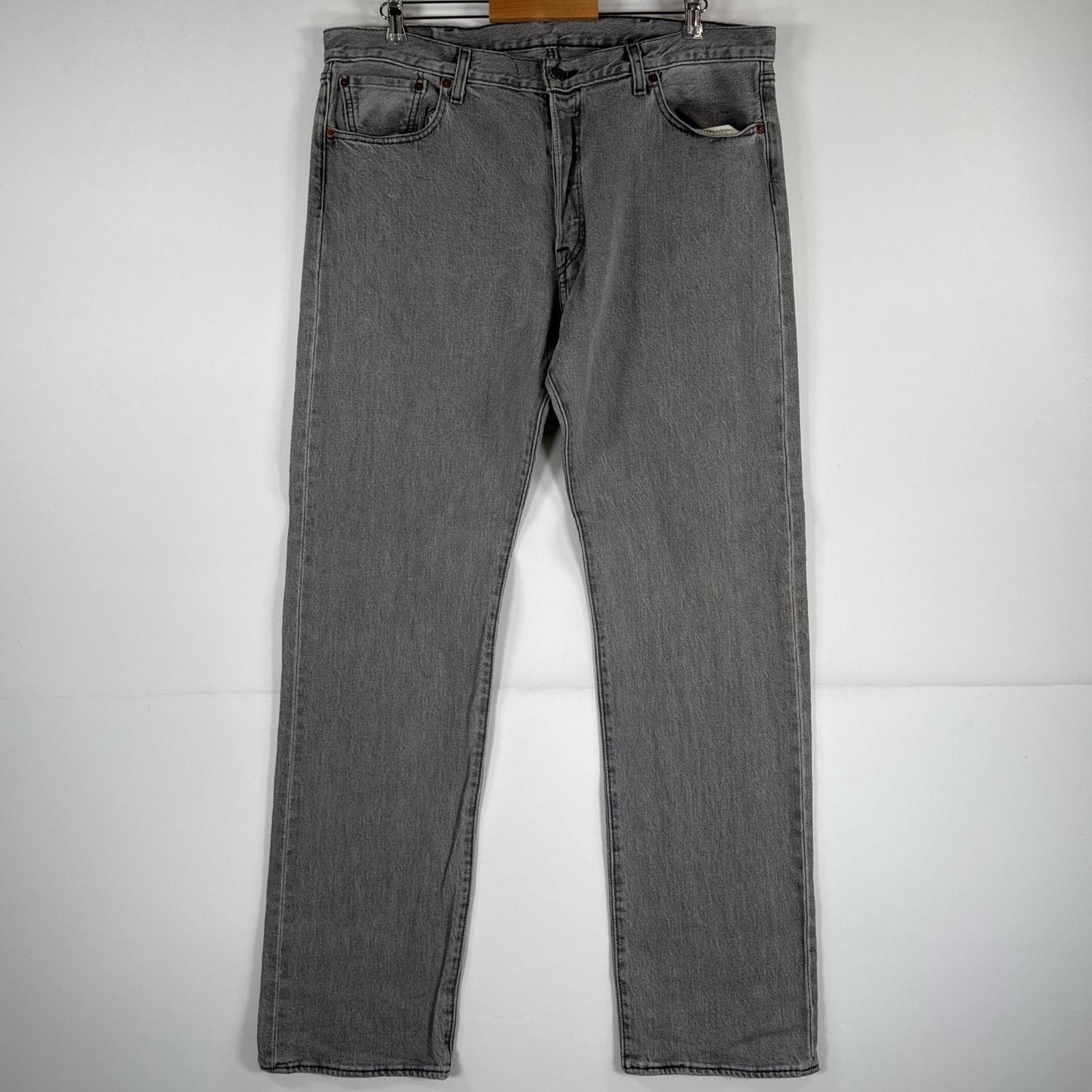 古着 リーバイス Levi's デニムパンツ 501 ジーパン ストレート 大きいサイズ ボタンフライ ビッグ カラーパンツ w38 L34  グレー メンズ