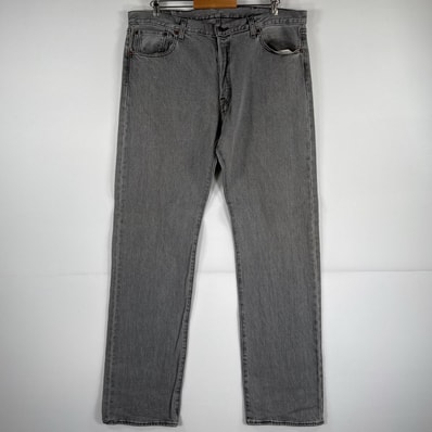 古着 リーバイス Levi's デニムパンツ 501 ジーパン ストレート 大きいサイズ ボタンフライ ビッグ カラーパンツ w38 L34 グレー メンズ
