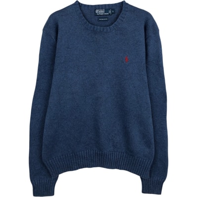 古着 ラルフローレン Ralph Lauren POLO by Ralph Lauren ピマコットンニットセーター メンズL相当/eaa627410