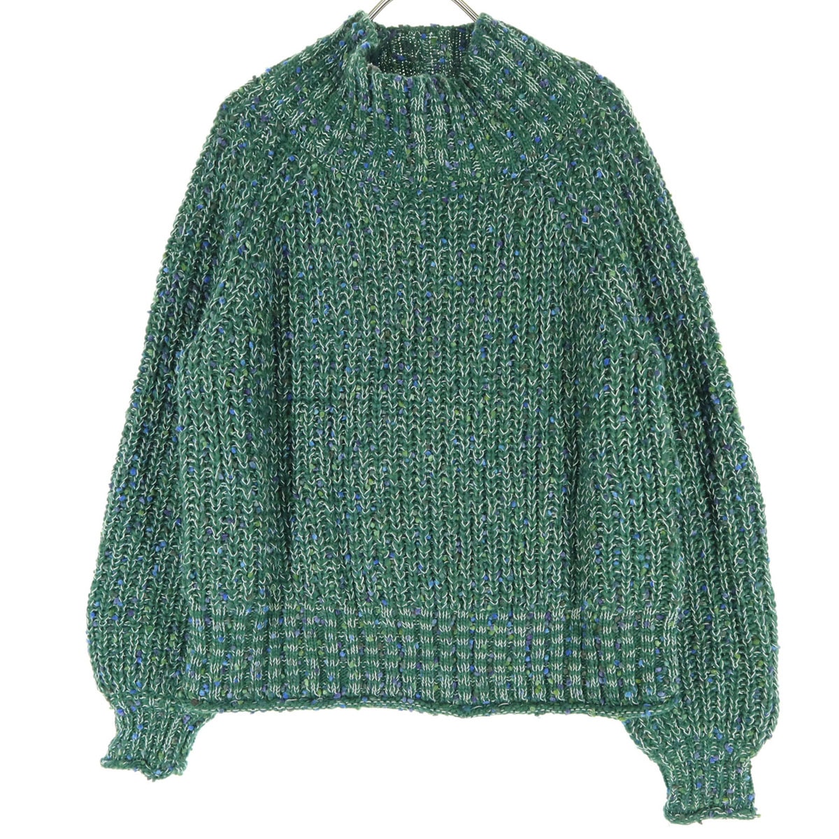 BEAMS HEART ビームスハート 長袖 ハイネック ニット グリーン系