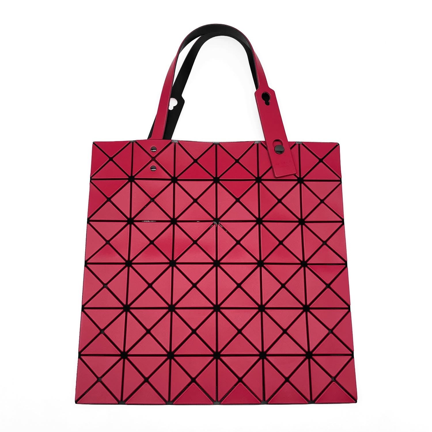 ISSEY MIYAKE イッセイミヤケ BAOBAO バオバオ トートバッグ
 合成樹脂 ポリエステル レッド レディース
 【中古】