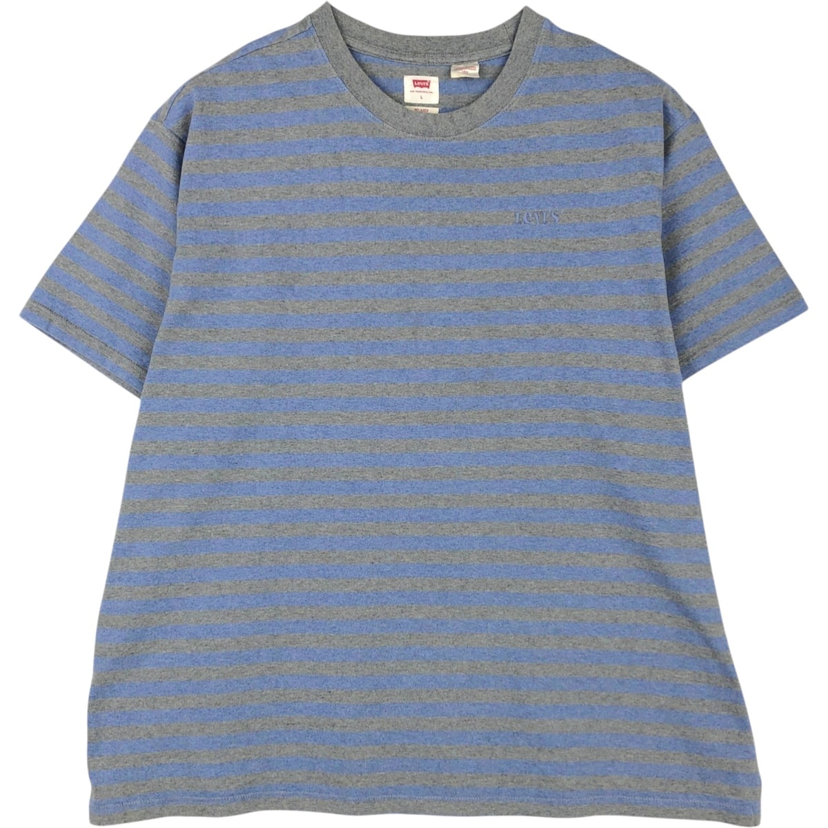 古着 リーバイス Levi's RELAXED 半袖 ボーダーTシャツ メンズL相当/eaa625793