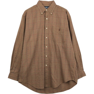 古着 ラルフローレン Ralph Lauren BLAIRE ガンクラブチェック 長袖 ボタンダウンチェックシャツ メンズM相当/eaa661294