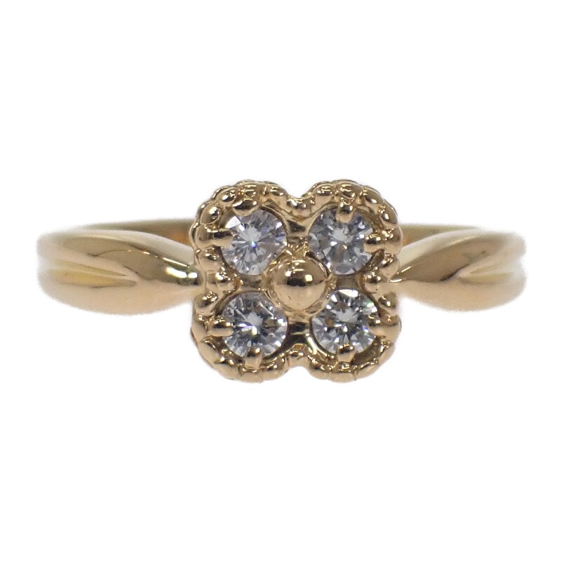 ヴァンクリーフ&アーペル Van Cleef & Arpels アルノ 12号 リング K18イエローゴールド ダイヤモンド #52 レディース【中古】【Aランク】