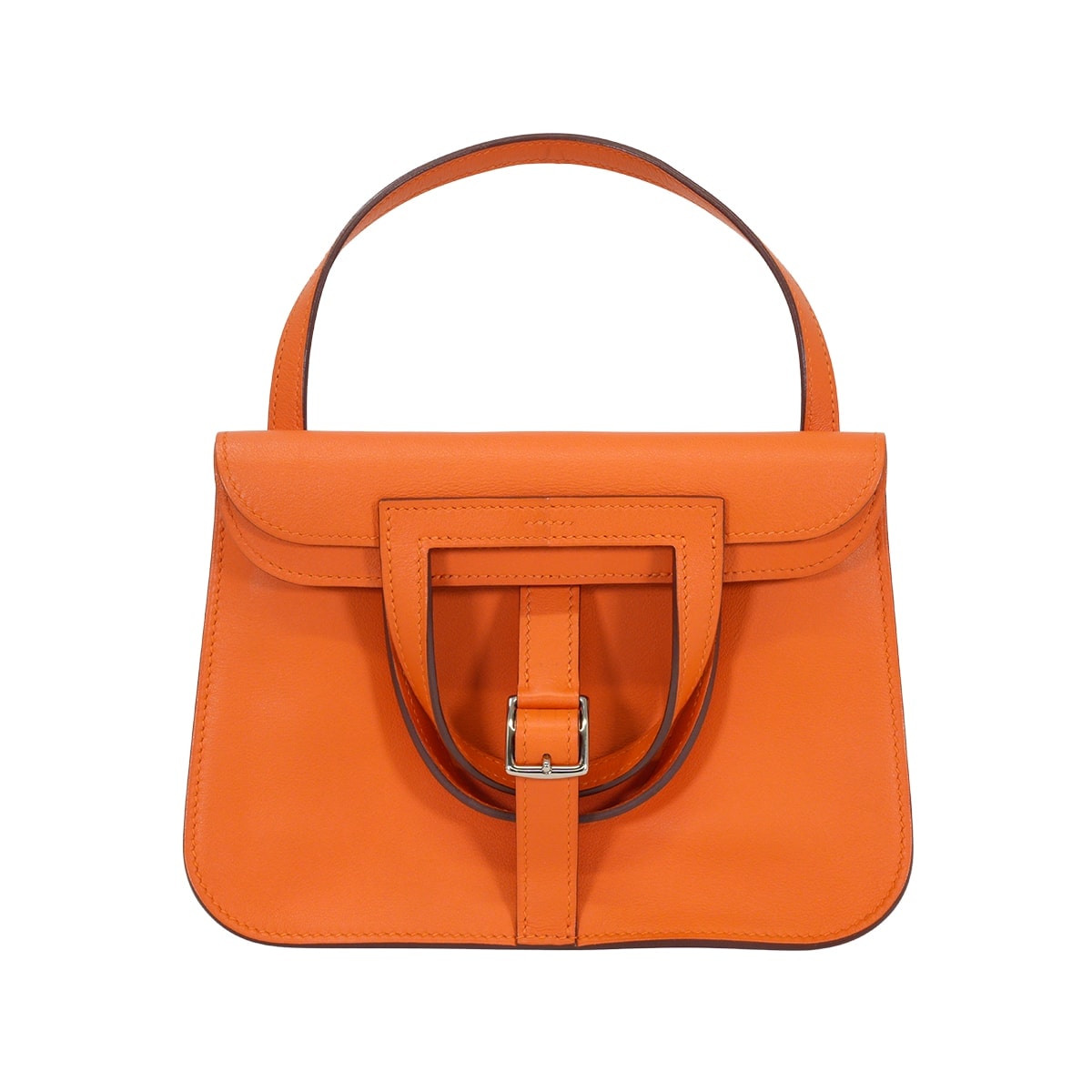 HERMES エルメス ショルダーバッグ アルザン ミニ オレンジ スイフト シルバー金具 A刻印 新品同様【中古】