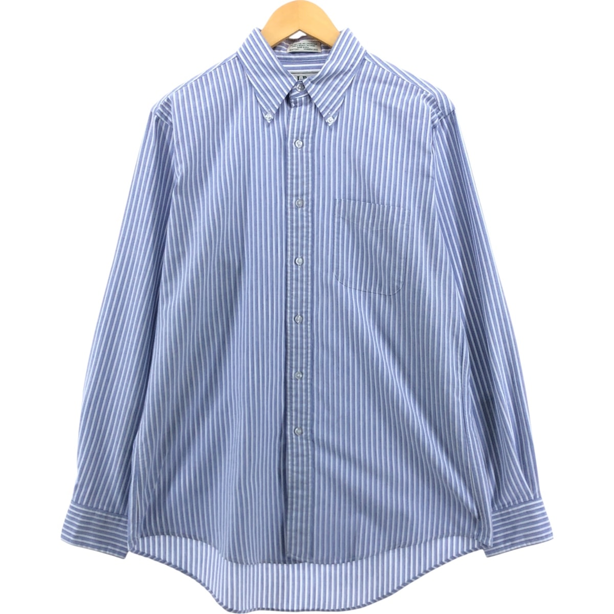 古着 70~80年代 エルエルビーン L.L.Bean 長袖 ボタンダウンストライプシャツ USA製 メンズL相当 ヴィンテージ/eaa564158