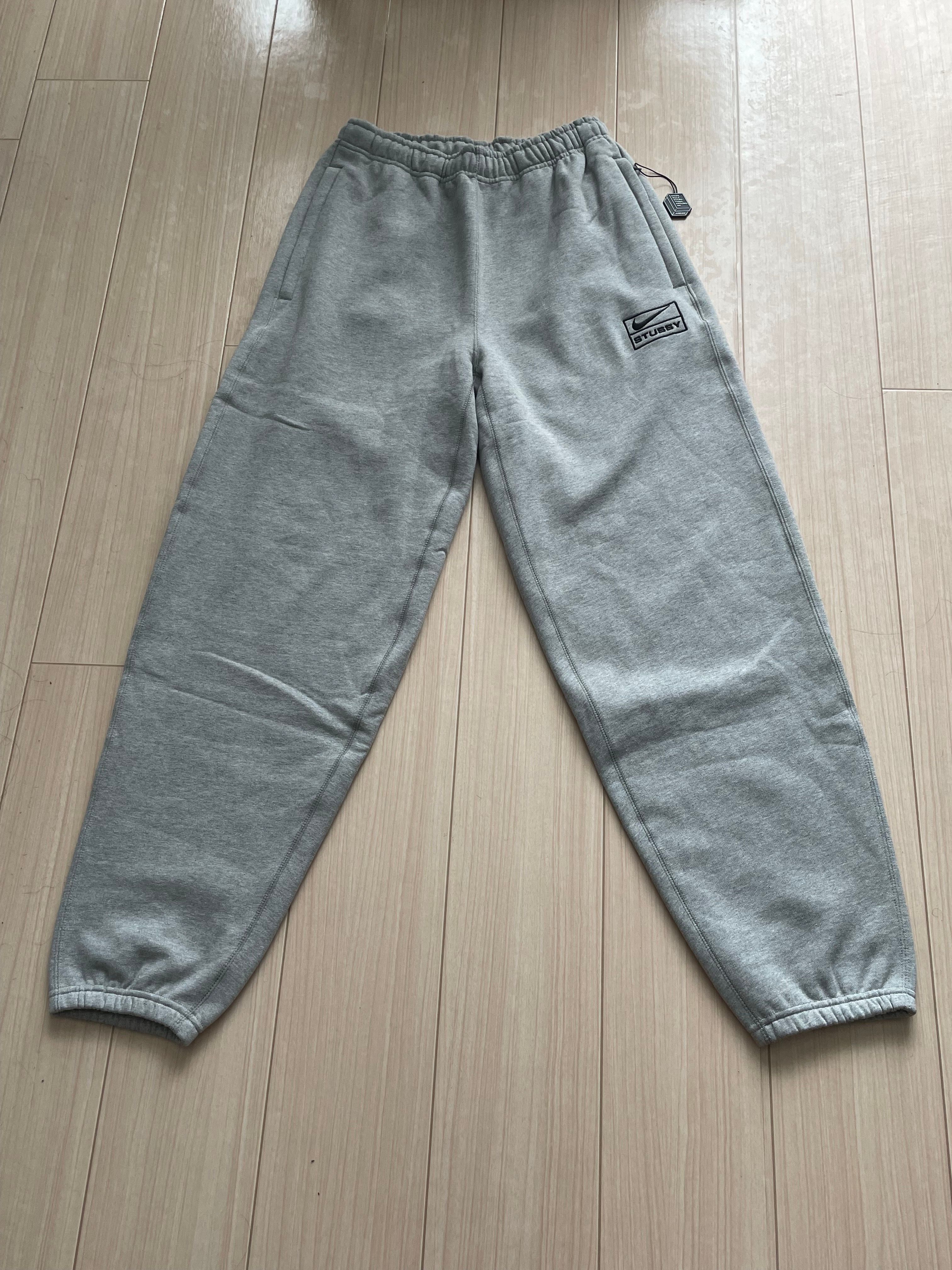 Stussy x Nike Fleece Pants (US Size) "Grey" DO9340-063