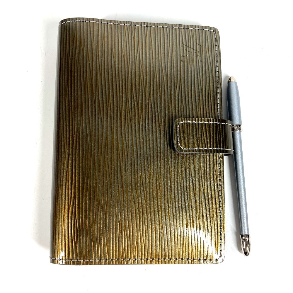 ルイヴィトン LOUIS VUITTON アジェンダPM アジェンダ PM ボールペン M99080 サイバーエピ システム手帳 ケース ステーショナリー 手帳カバー エピレザー メタリック系