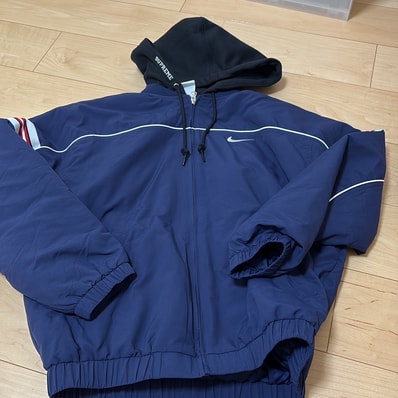 Supreme x Nike Nylon Hooded Jacket "Navy"