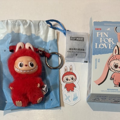 POP MART THE MONSTERS (LABUBU) Pin for Love Series-Vinyl Plush Pendant (N-Z) X