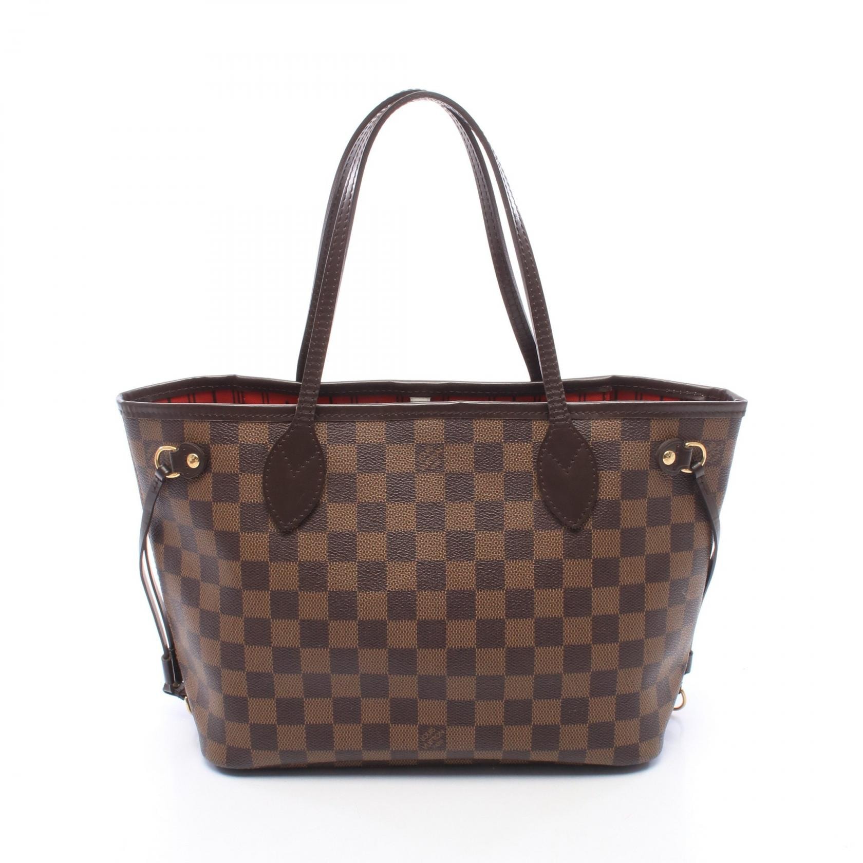 ルイ・ヴィトン LOUIS VUITTON ネヴァーフルPM ダミエエベヌ トートバッグ バッグ PVCコーティングキャンバス レザー レディース ブラウン系 N51109 【中古】