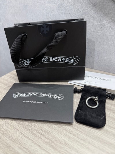 Chrome Hearts Nail Ring w/ Cross Ball "Silver"