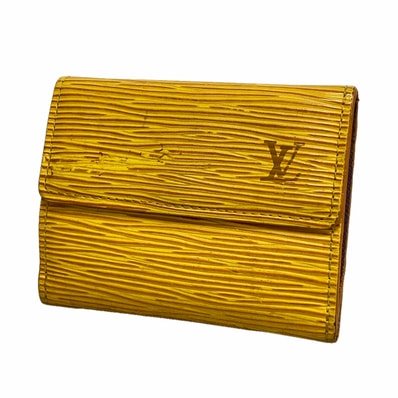 【6ge6468-k】ルイヴィトン コインケース エピ ラドロー M63309 ジョーヌ【中古】レディース
