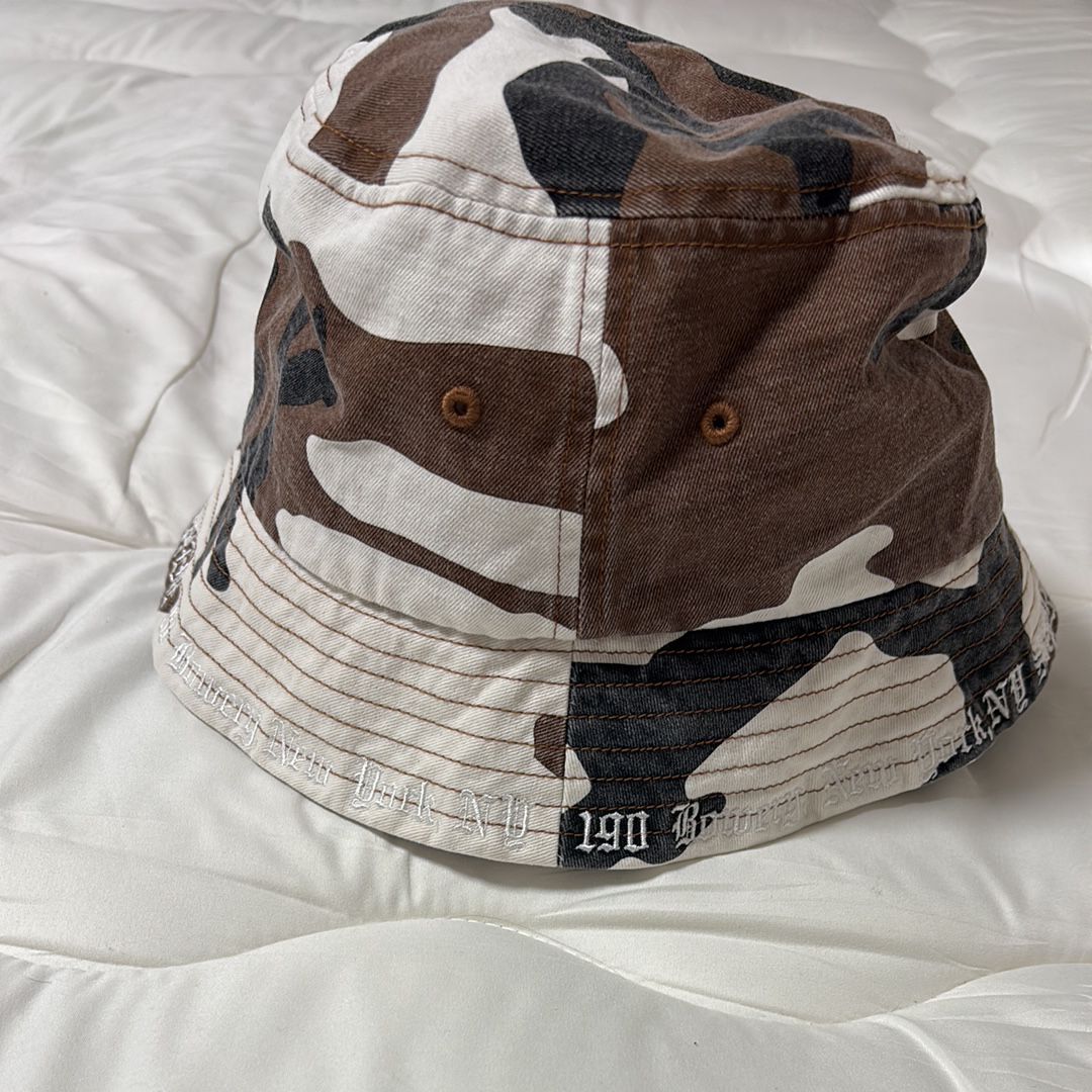 Supreme Embroidered Brim Crusher "Brown Camo"