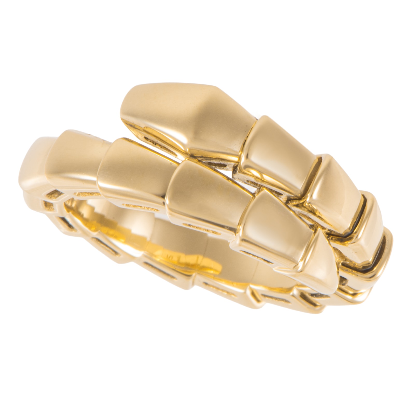 BVLGARI ブルガリ セルペンティ ヴァイパー リング 362147 指輪 9号 K18YG ゴールド【中古】