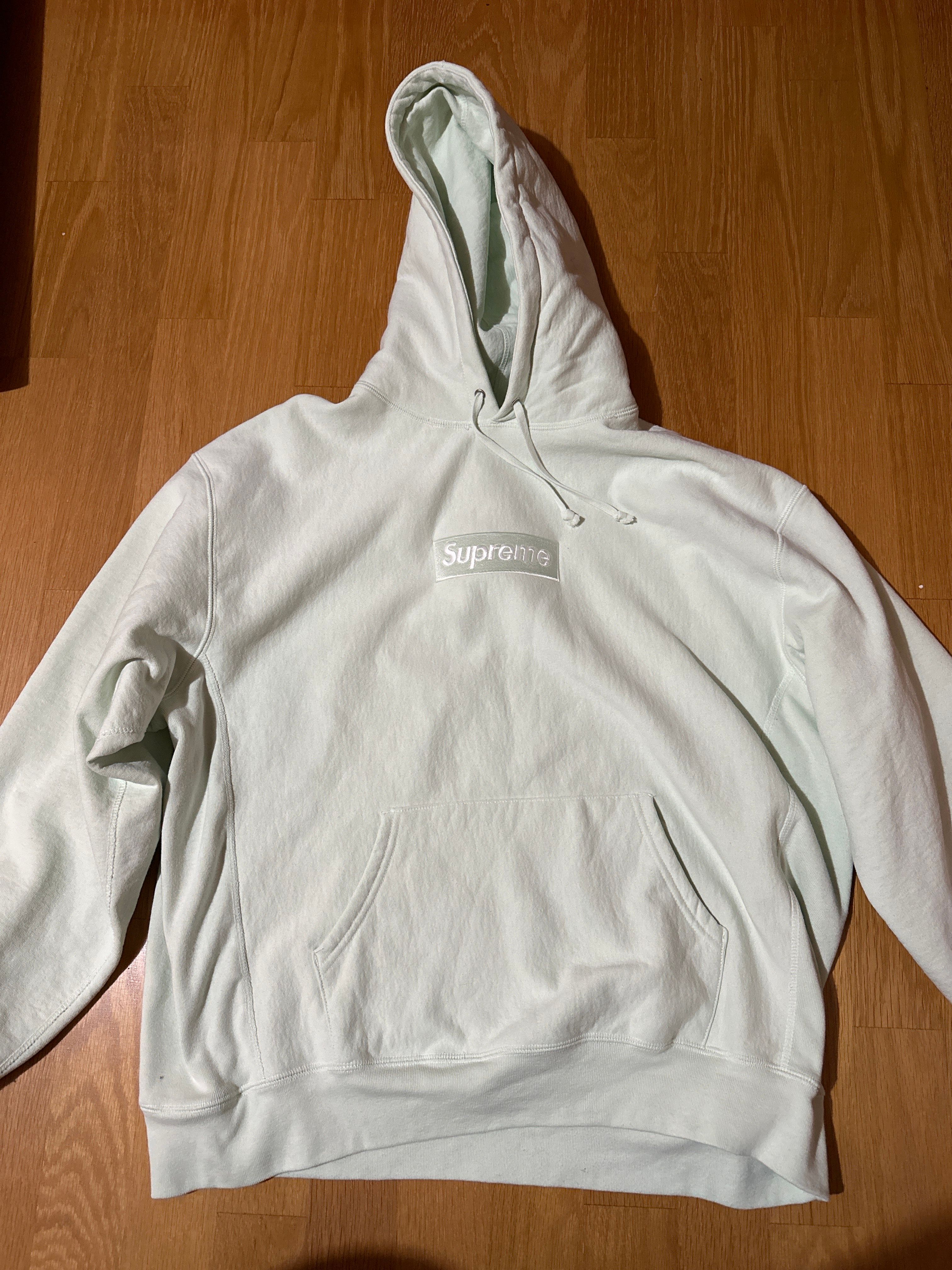 Supreme Box Logo Hooded Sweatshirt "Light Green" (23FW)