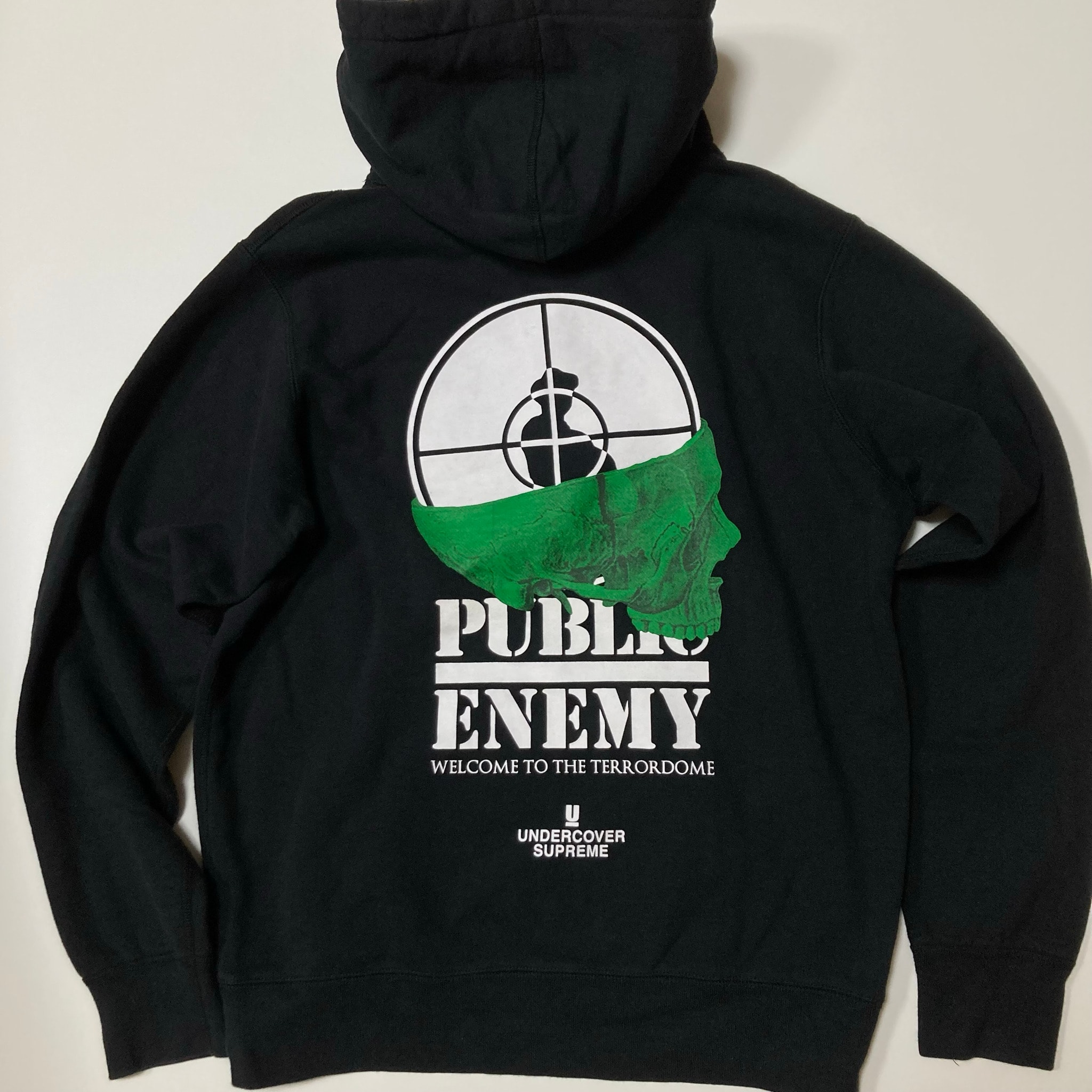 Supreme x UNDERCOVER Public Enemy Terrordome Hooded Sweatshirt "Black"