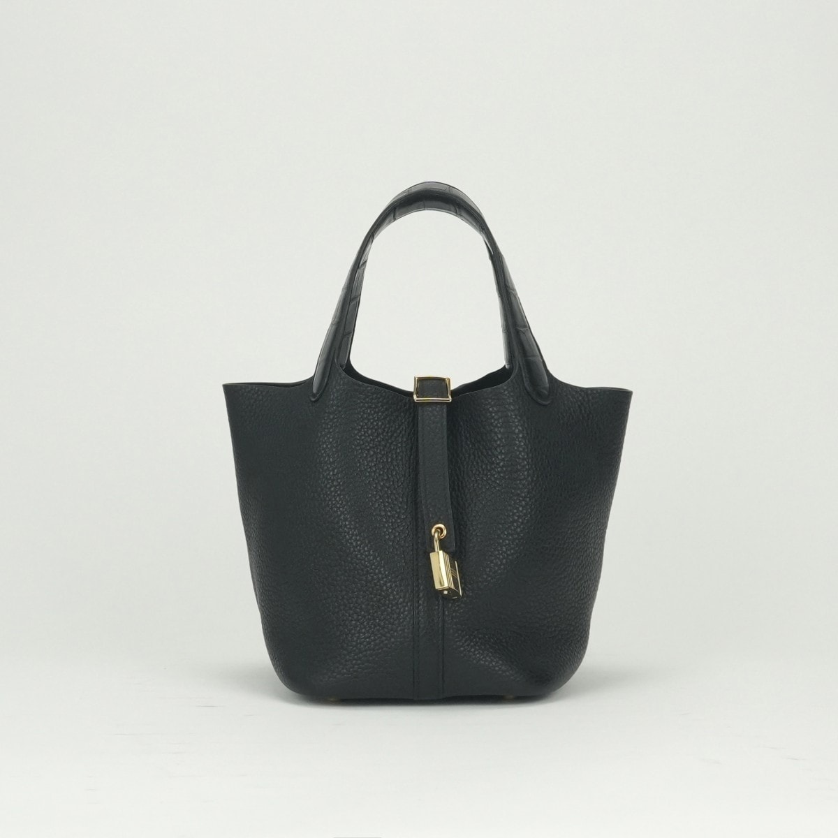 エルメス HERMES ピコタンロックPM タッチ ピコタンロック PM ピコタンPM ピコタンロック18 バッグ トートバッグ トリヨンクレマンス ノワール Noir ブラック Black 黒 ゴールド金具 ハンドバッグ