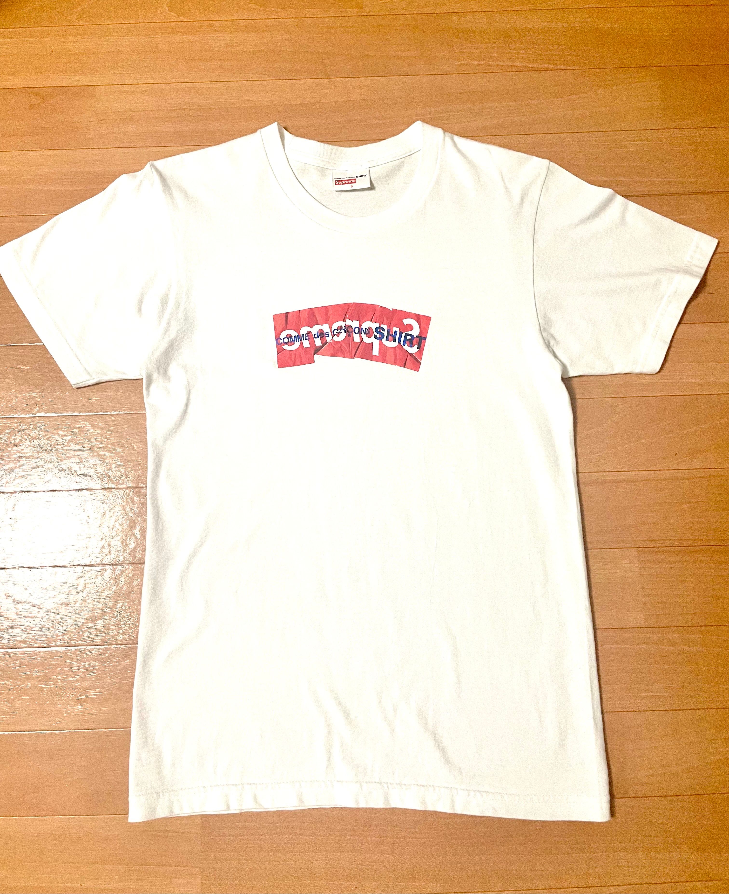 Supreme COMME des GARCONS SHIRT Box Logo Tee "White"