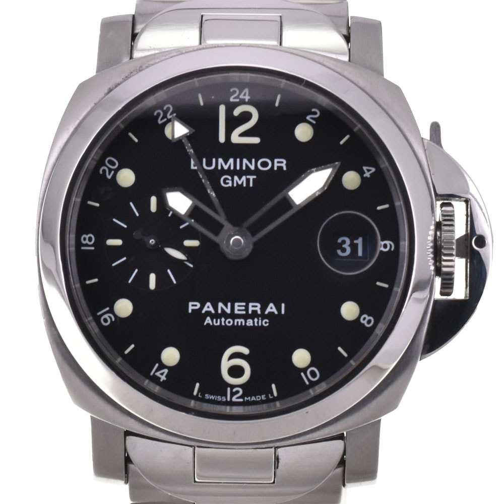 パネライ PANERAI PAM00160 ルミノール GMT デイト スモールセコンド 自動巻き メンズ 良品 保証書付き H#144803