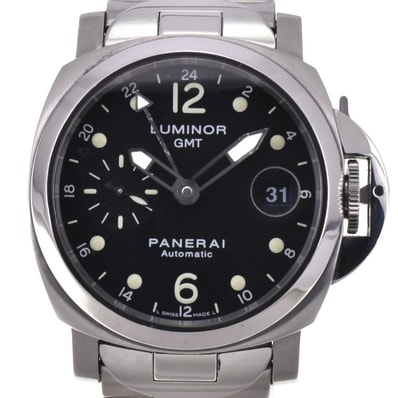 パネライ PANERAI PAM00160 ルミノール GMT デイト スモールセコンド 自動巻き メンズ 良品 保証書付き H#144803