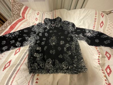 Supreme Bandana Faux Fur Bomber Jacket "Black"