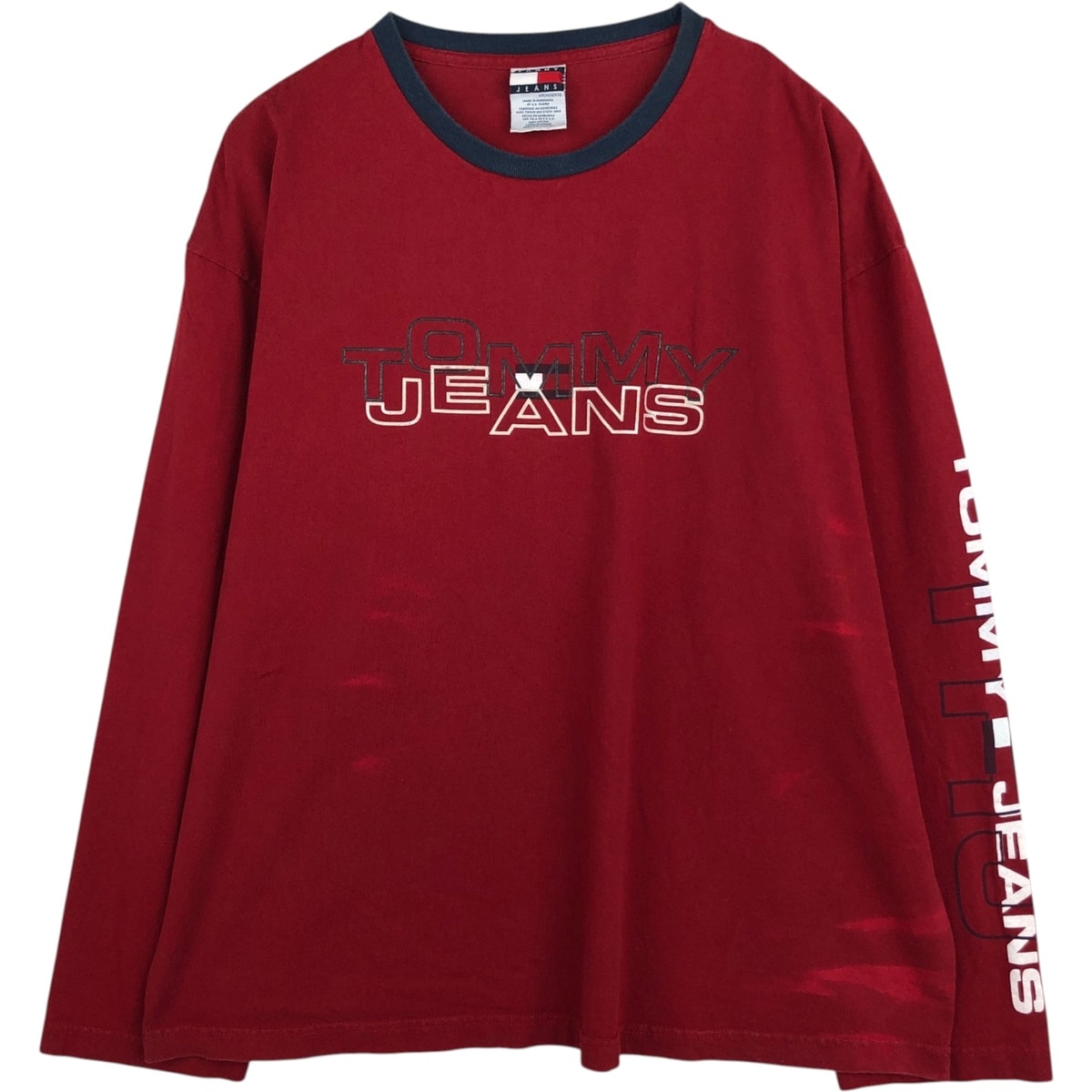 古着 90年代~ トミーヒルフィガー TOMMY HILFIGER ロングTシャツ ロンT メンズXXL相当/eaa630621