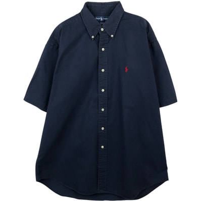 古着 ラルフローレン Ralph Lauren BLAKE 半袖 ボタンダウンシャツ メンズL相当/eaa668640