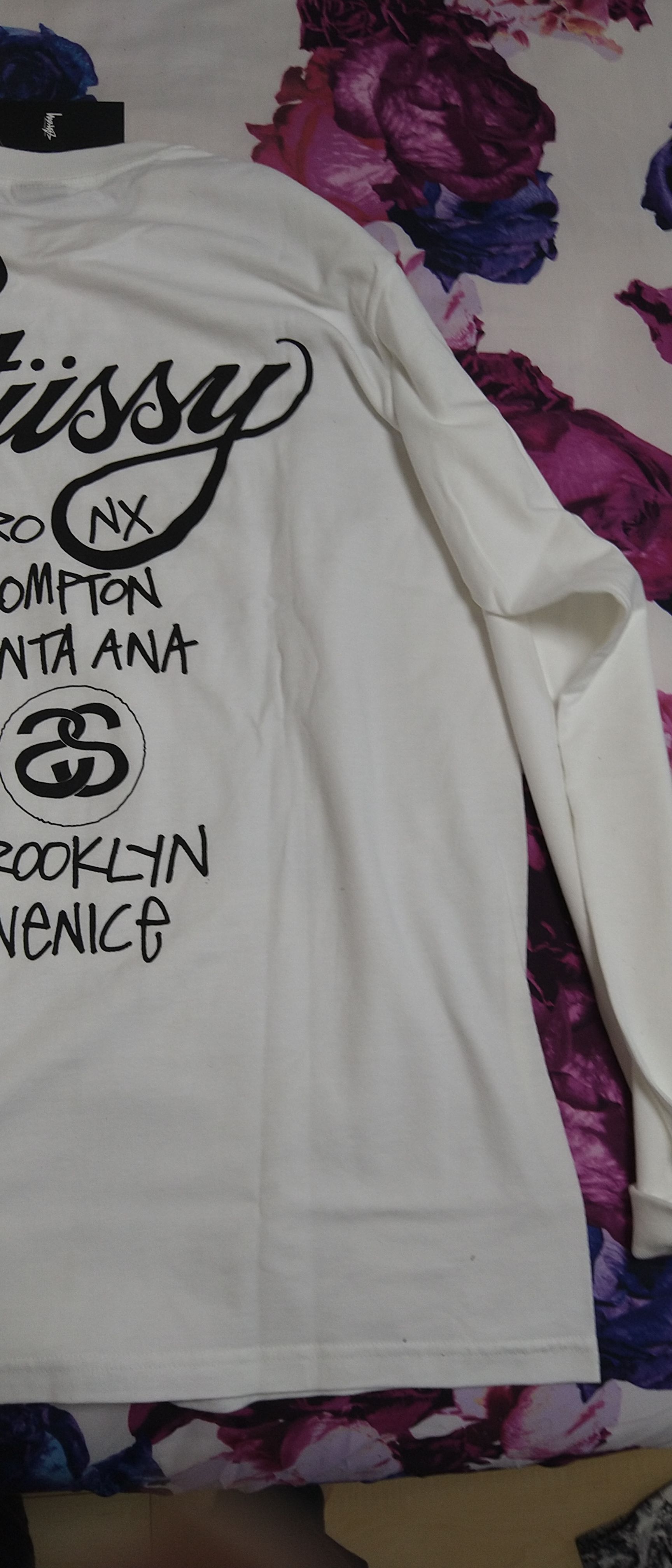 Stussy WORLD TOUR LS TEE "White"