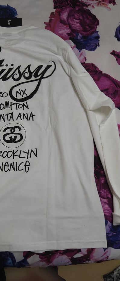 Stussy WORLD TOUR LS TEE "White"