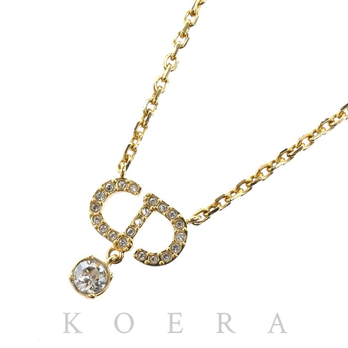 Dior ディオール メタル Petit CD ネックレス N2890WOMCY_D03S 6.0g 38~42cm レディース【中古】