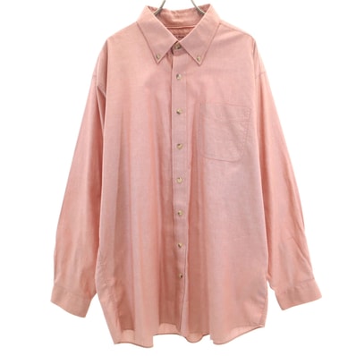 L.L.Bean エルエルビーン 長袖 ボタンダウンシャツ XL レッド系