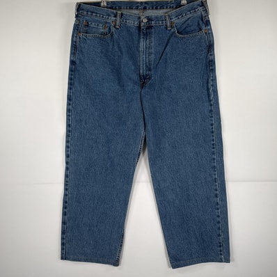 古着 リーバイス Levi's デニムパンツ 550 ジーパン テーパード 大きいサイズ ジップフライ ビッグサイズ w42 L29 ブルー メンズ