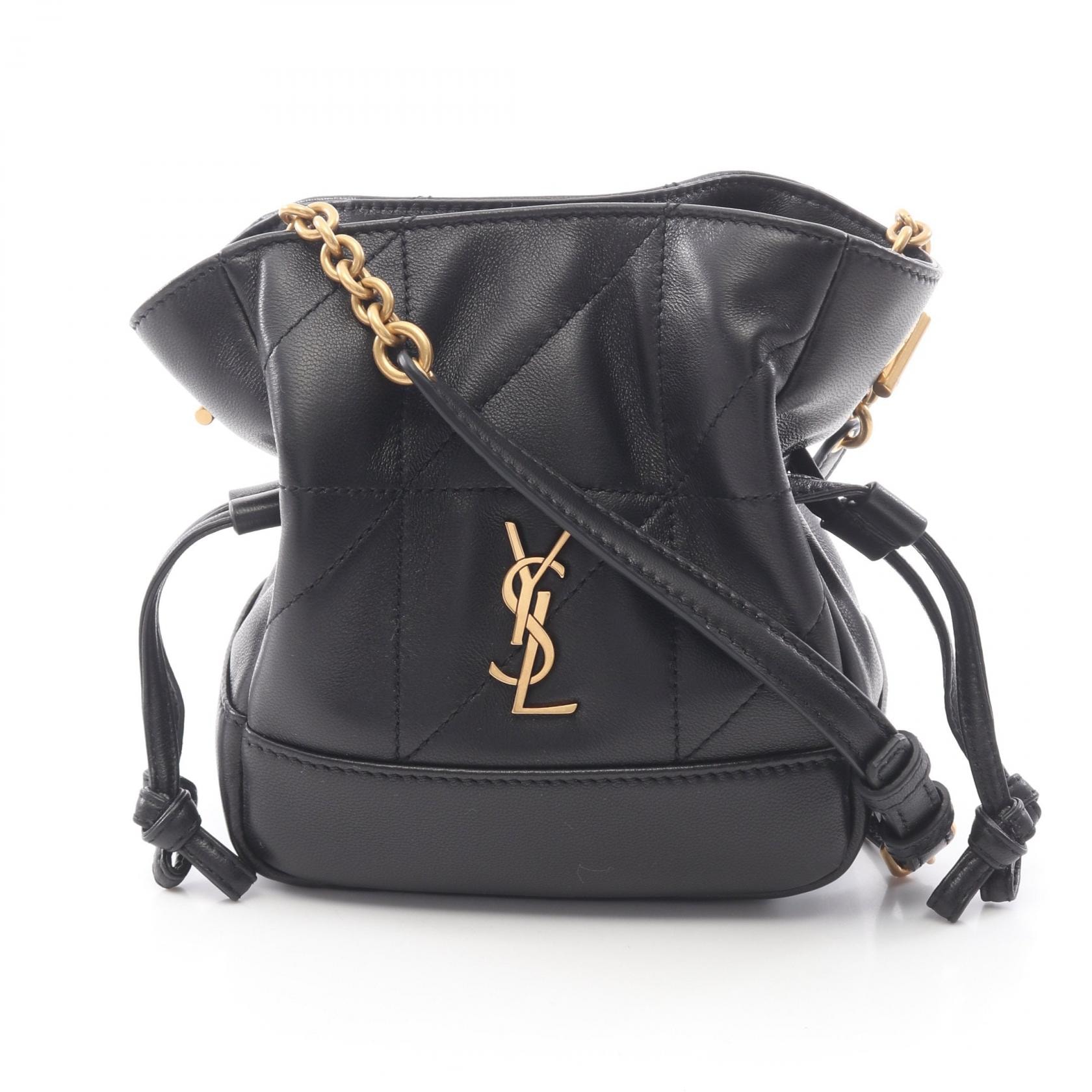 サンローランパリ SAINT LAURENT PARIS ジェイミー ミニ ショルダーポーチ ショルダーバッグ バッグ レザー レディース ブラック系 859174AAB321000 【新品】