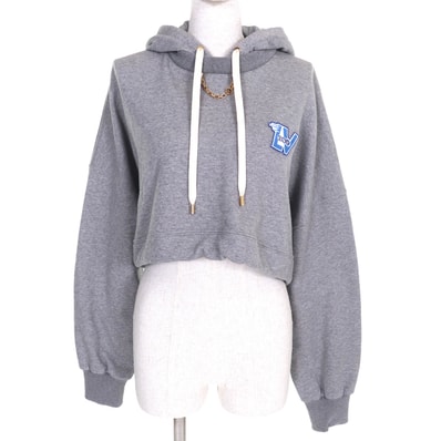 極美品 ルイヴィトン
パーカー LVフライトモード クロップド フーディー グレー レディース S 1AAOLZ